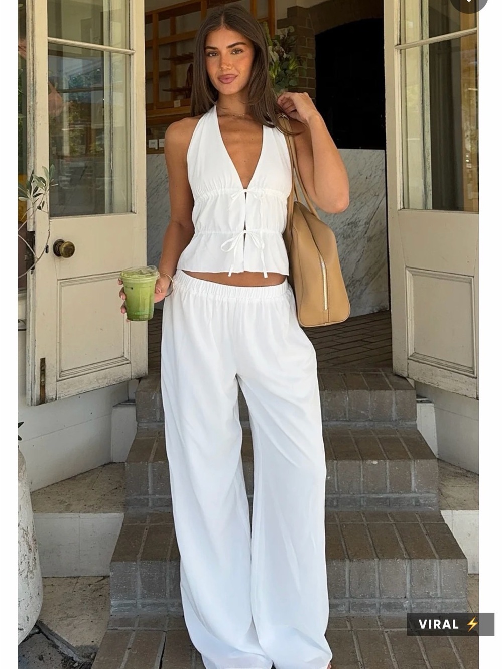 Further Away Pants White
